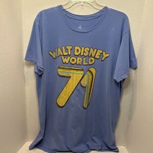 Disney Parks WDW Walt Disney World 71 Blue T- Shirt Adult Size XL